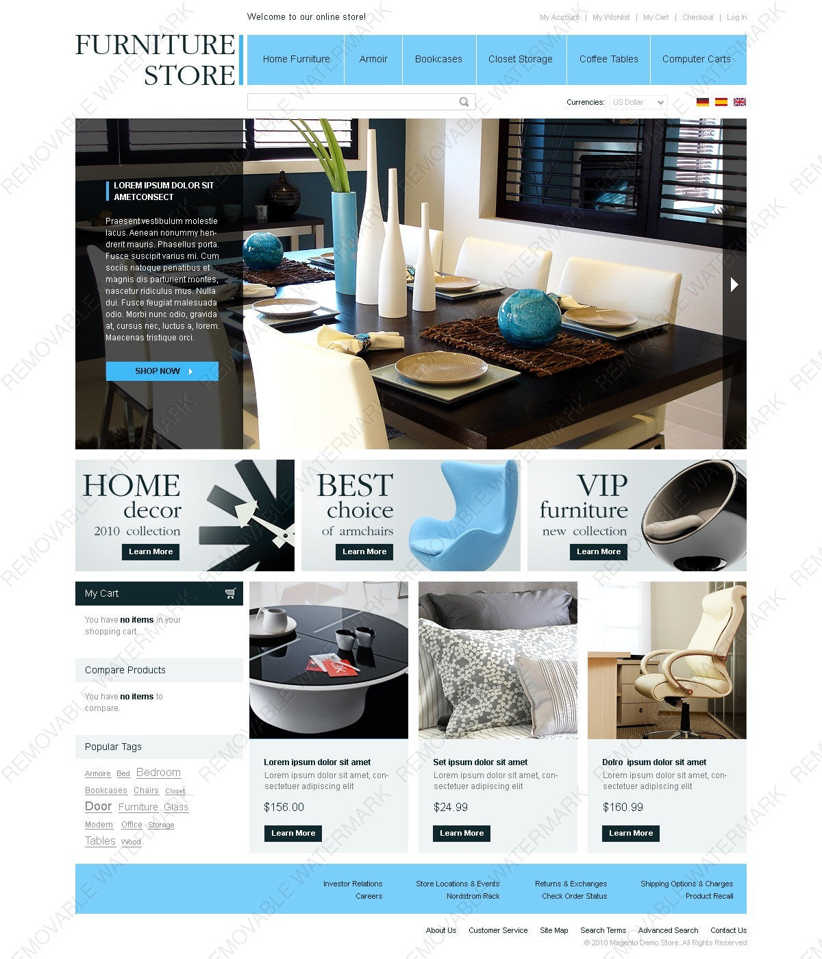 Magento Themes - GoWebBaby.Com