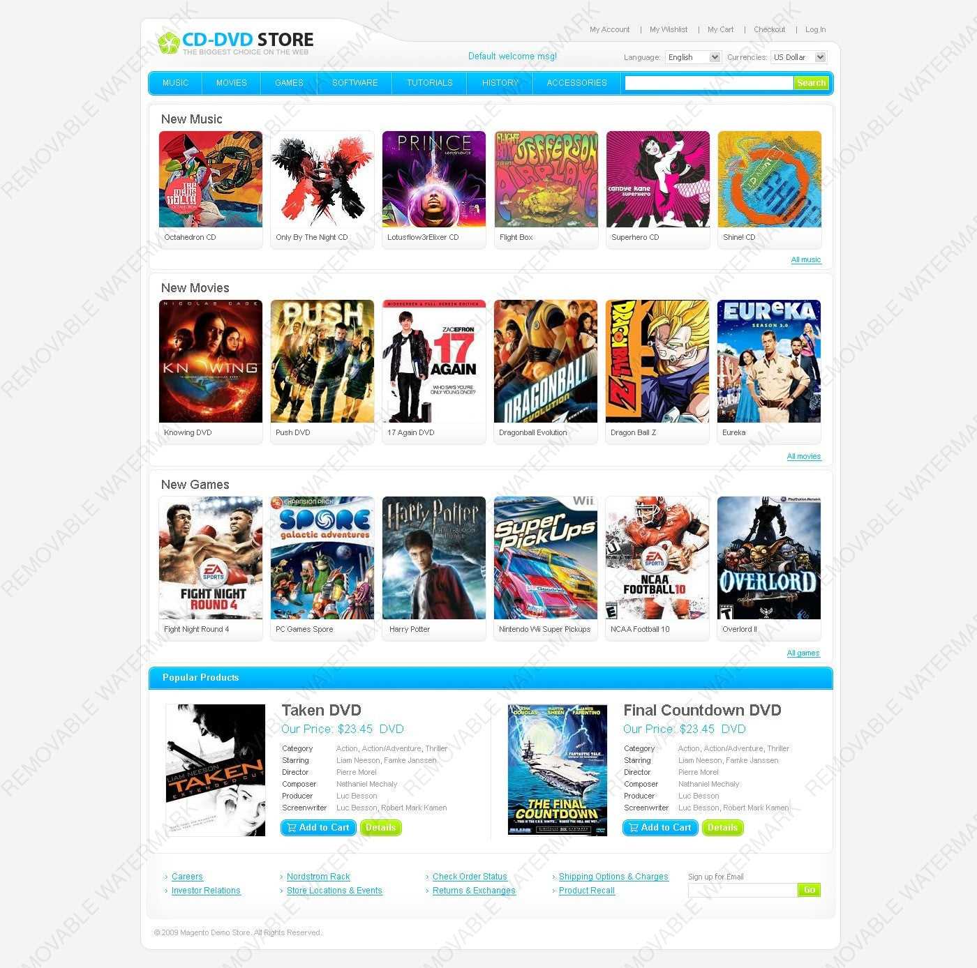 Magento Themes - GoWebBaby.Com