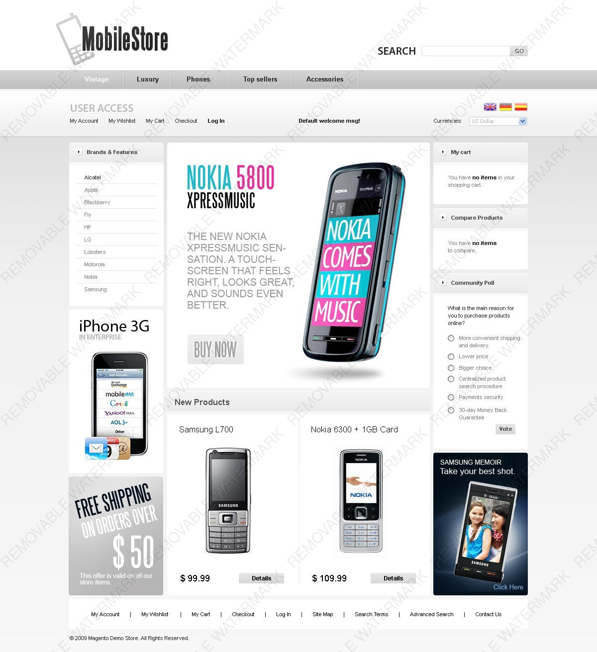 Magento Themes - GoWebBaby.Com