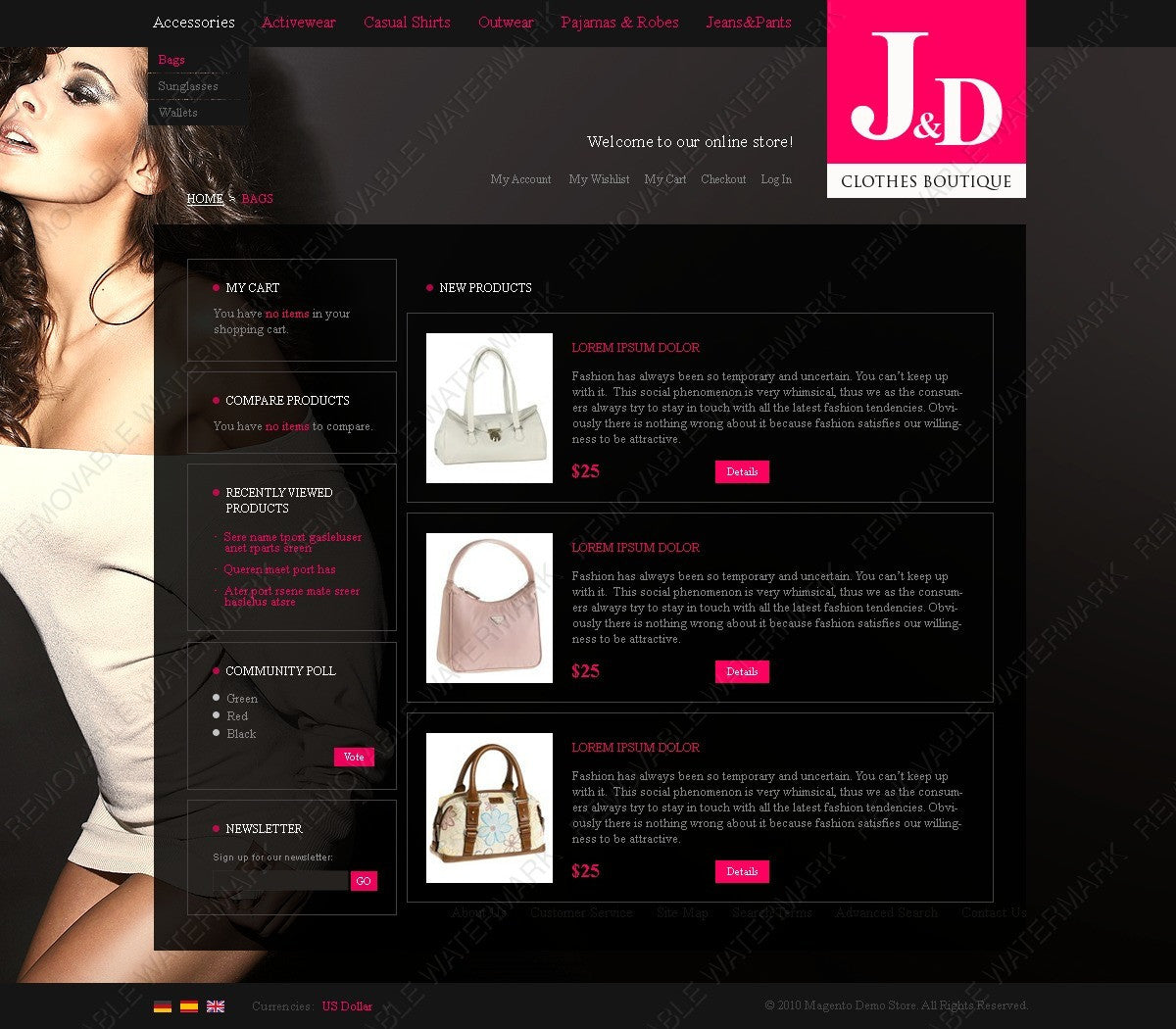 Magento Themes - GoWebBaby.Com