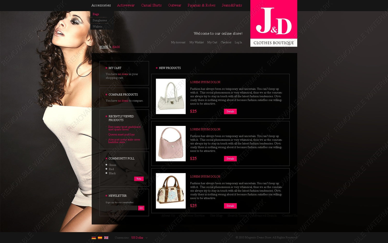 Magento Themes - GoWebBaby.Com