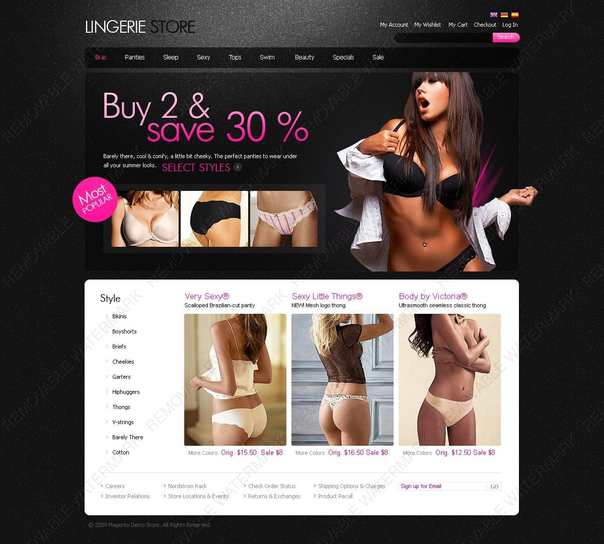 Magento Themes - GoWebBaby.Com