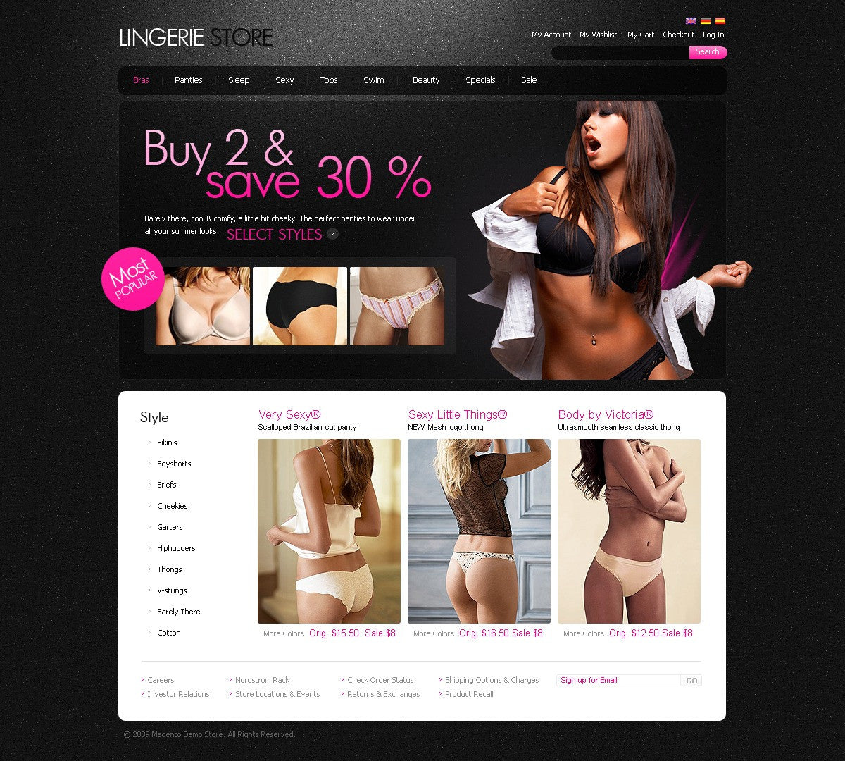 Magento Themes - GoWebBaby.Com