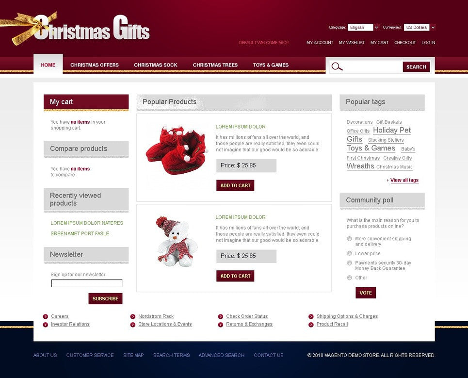Magento Themes - GoWebBaby.Com