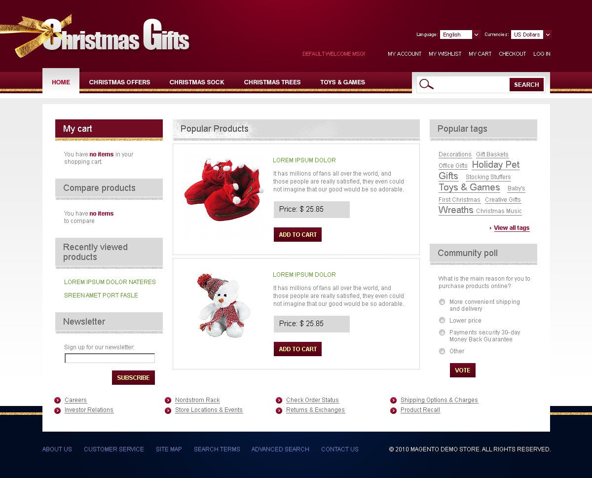 Magento Themes - GoWebBaby.Com