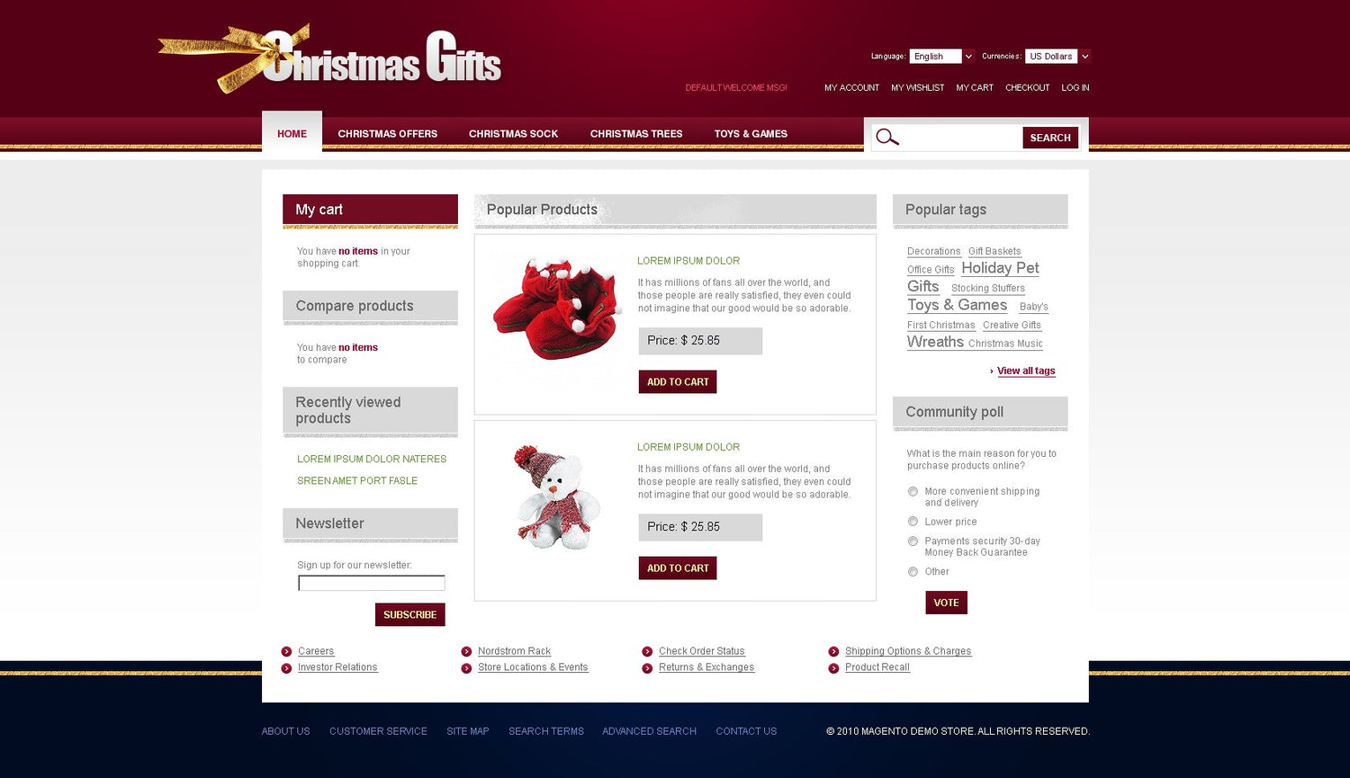 Magento Themes - GoWebBaby.Com