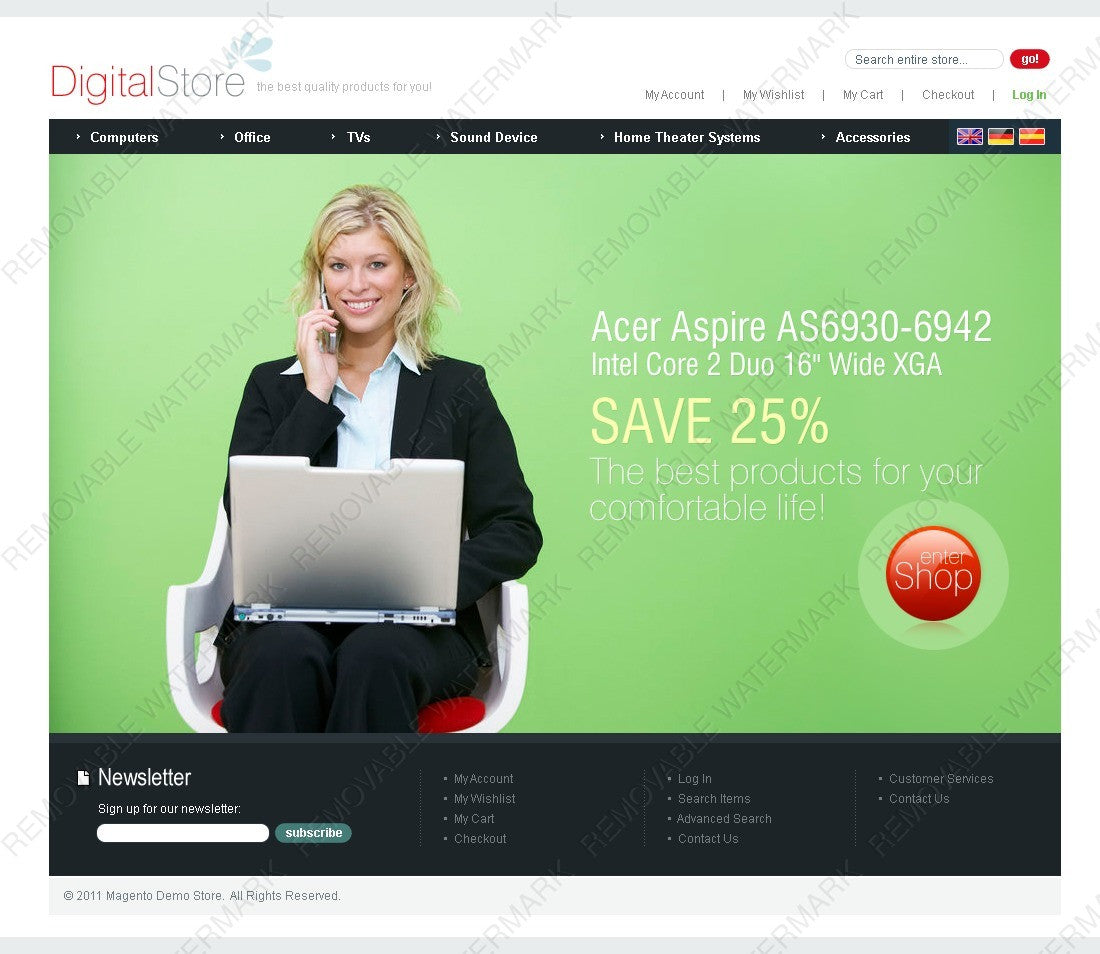 Magento Themes - GoWebBaby.Com