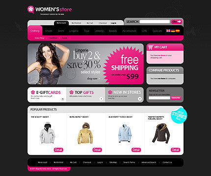 Magento Themes - GoWebBaby.Com