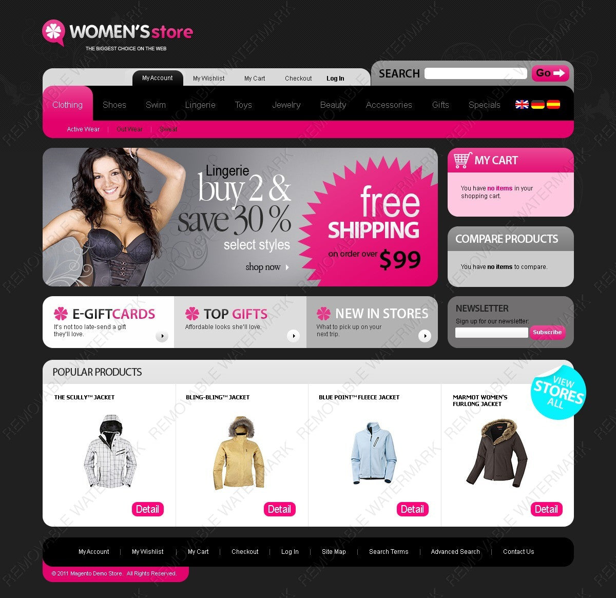 Magento Themes - GoWebBaby.Com