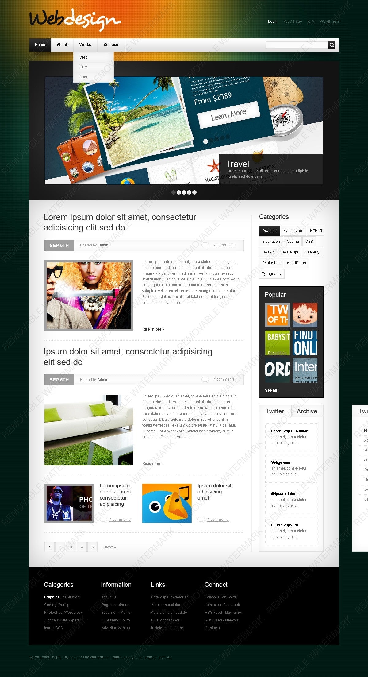 WordPress Themes - GoWebBaby.Com