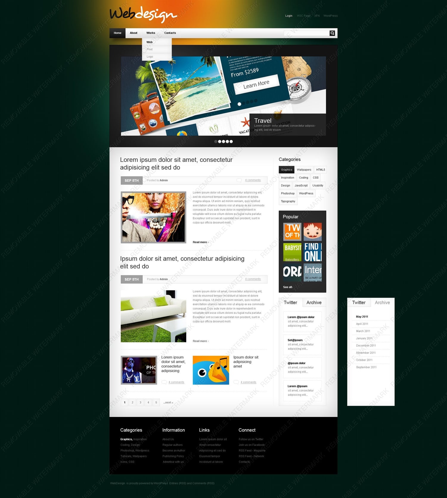 WordPress Themes - GoWebBaby.Com