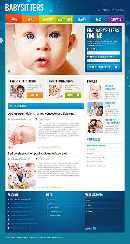 WordPress Themes - GoWebBaby.Com