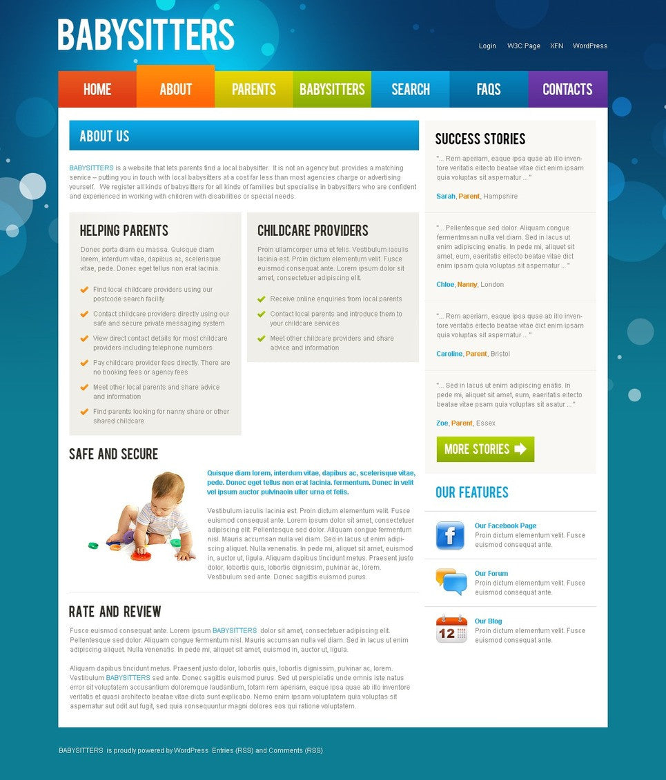 WordPress Themes - GoWebBaby.Com