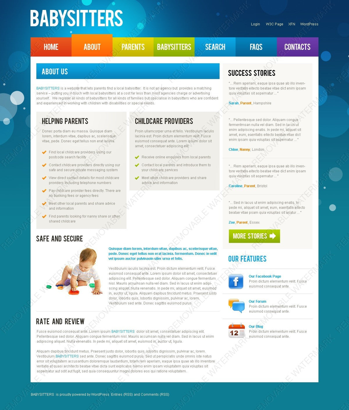 WordPress Themes - GoWebBaby.Com