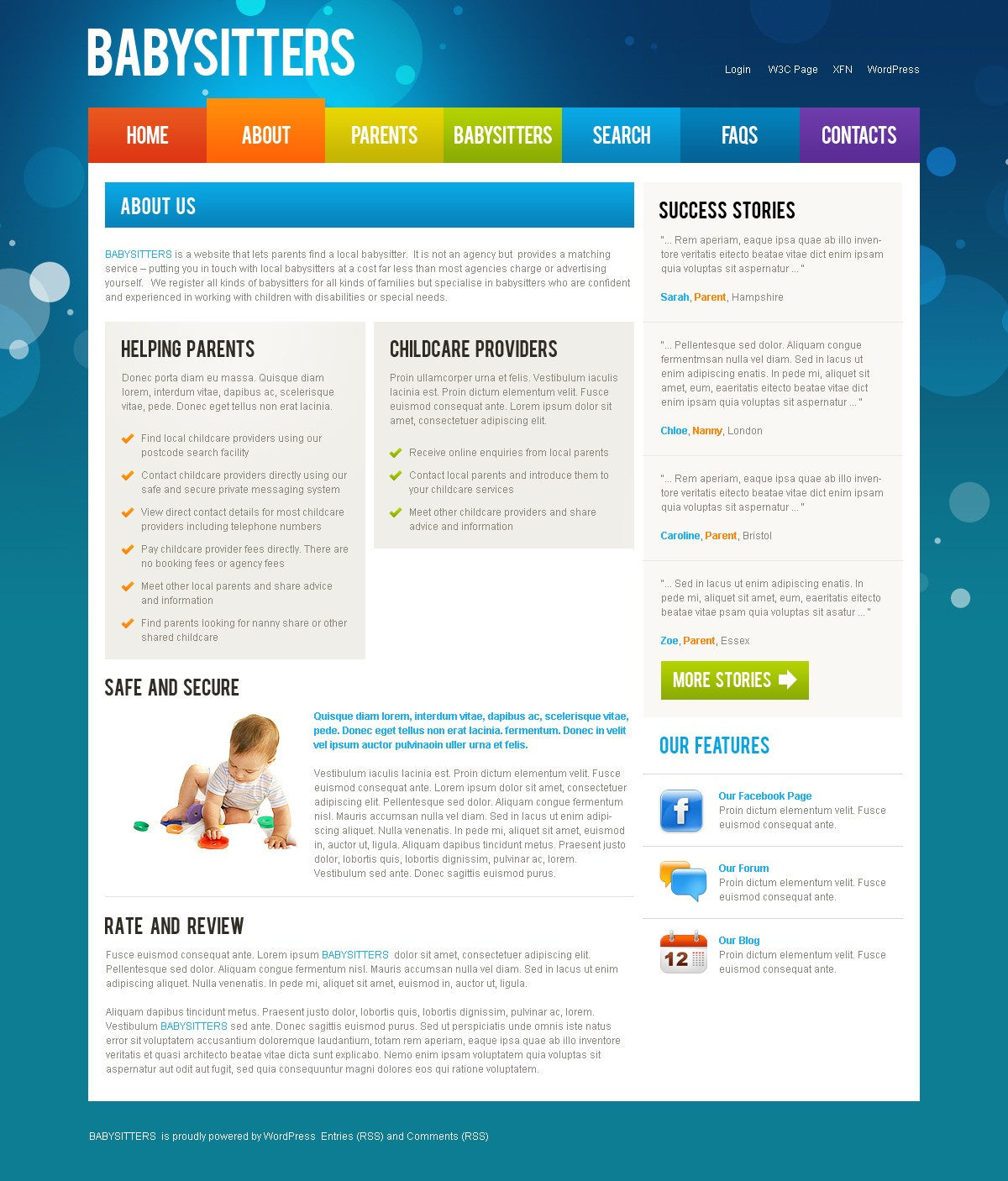WordPress Themes - GoWebBaby.Com
