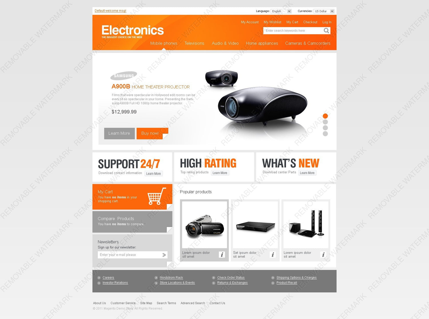 Magento Themes - GoWebBaby.Com
