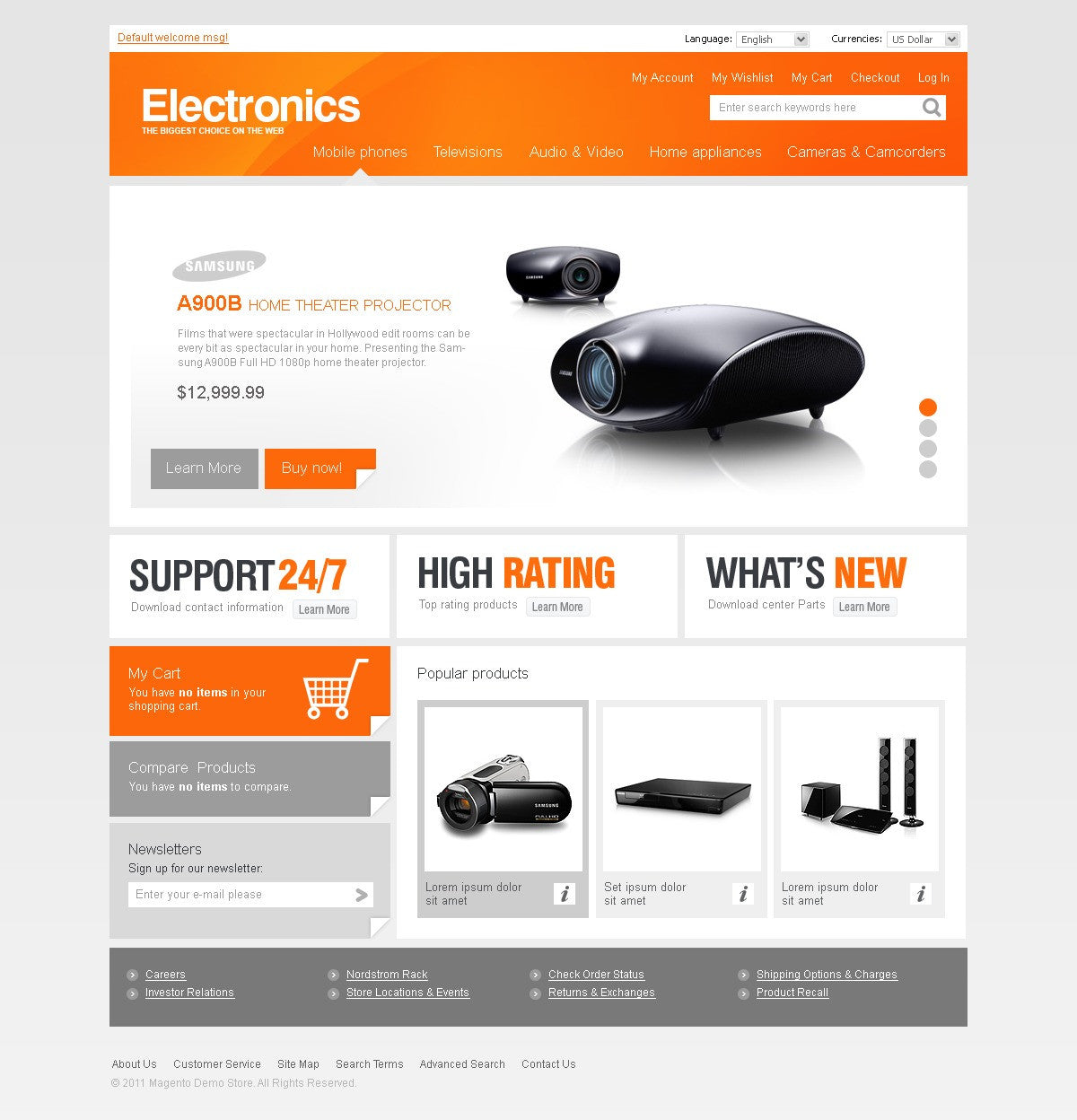 Magento Themes - GoWebBaby.Com