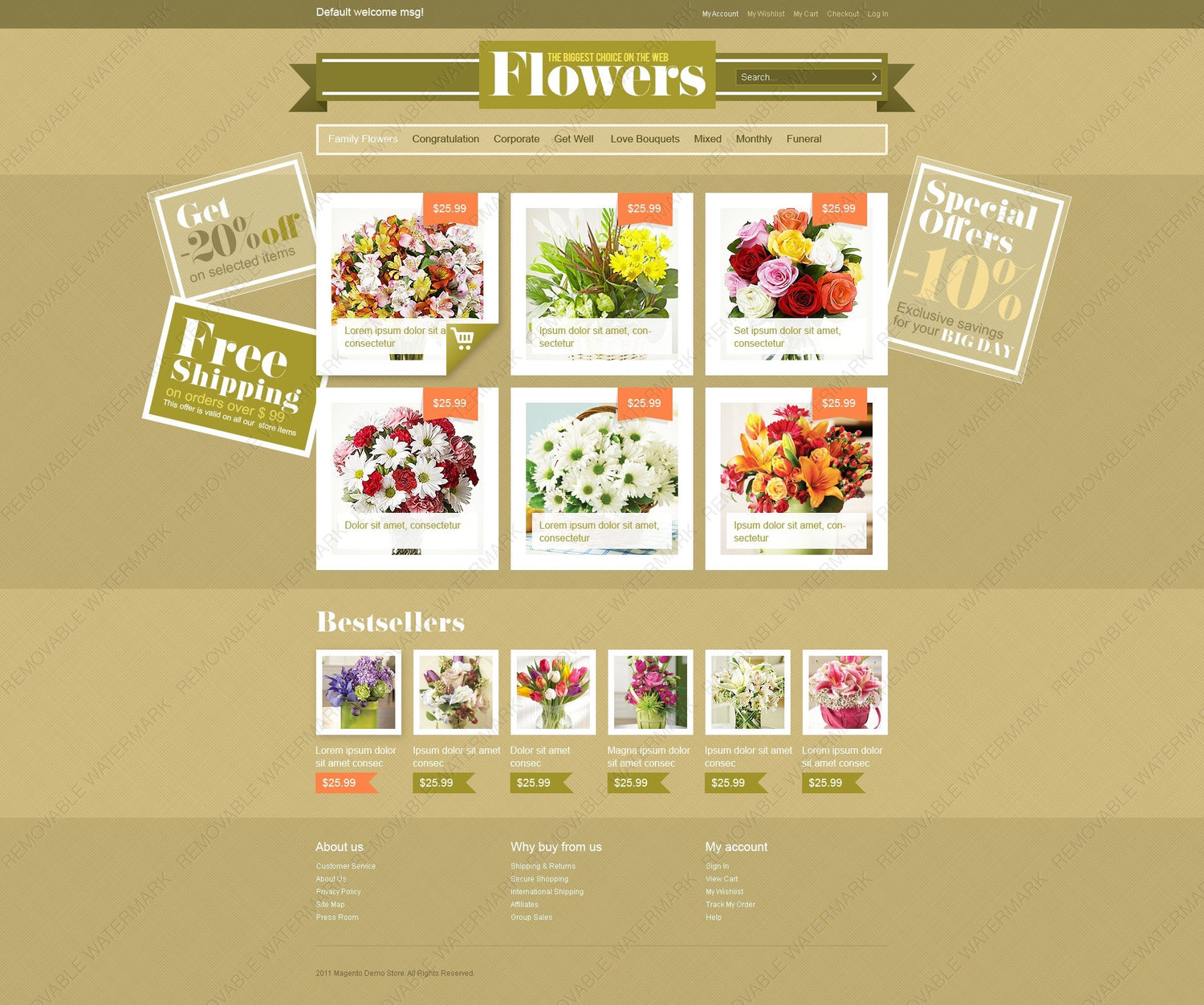 Magento Themes - GoWebBaby.Com