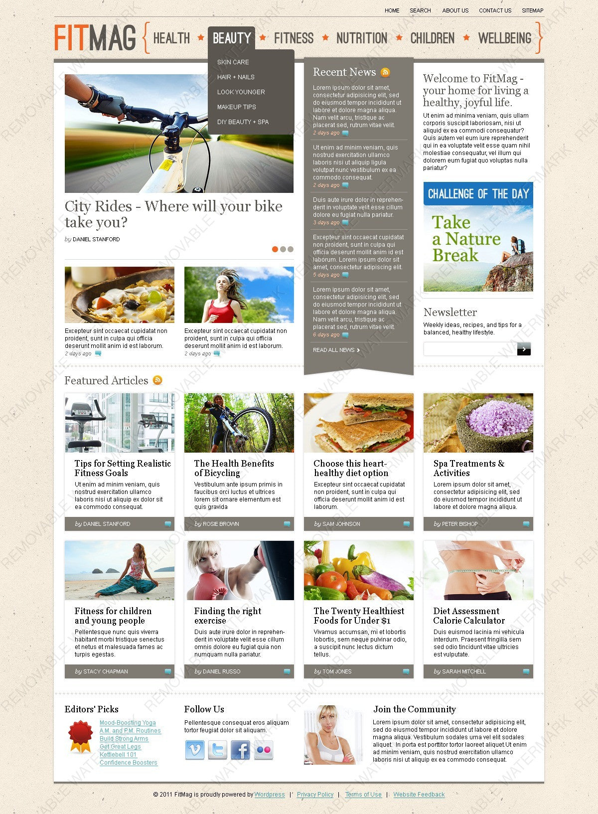 WordPress Themes - GoWebBaby.Com