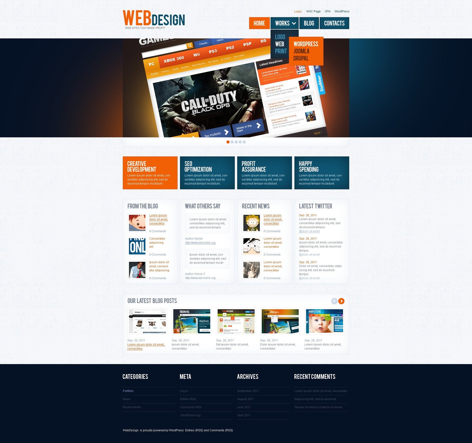 WordPress Themes - GoWebBaby.Com
