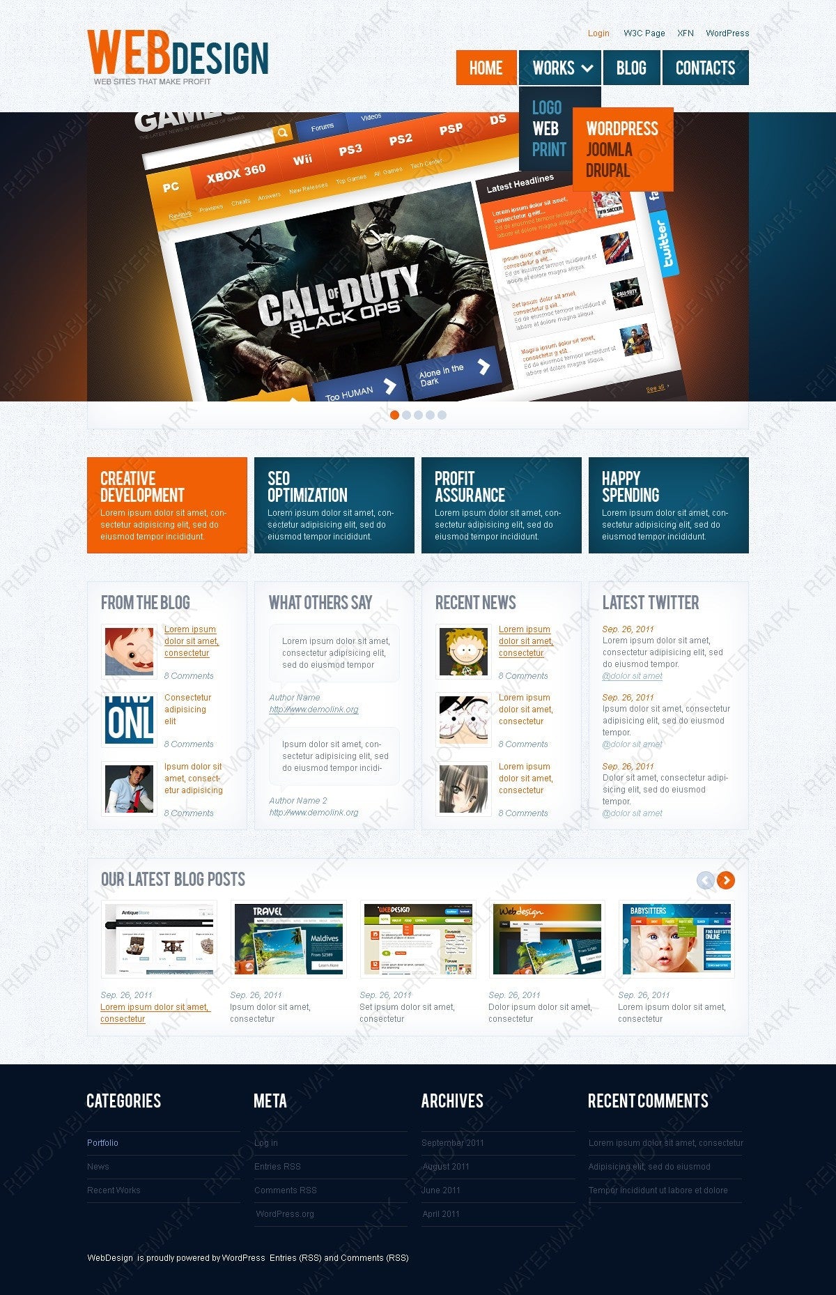 WordPress Themes - GoWebBaby.Com