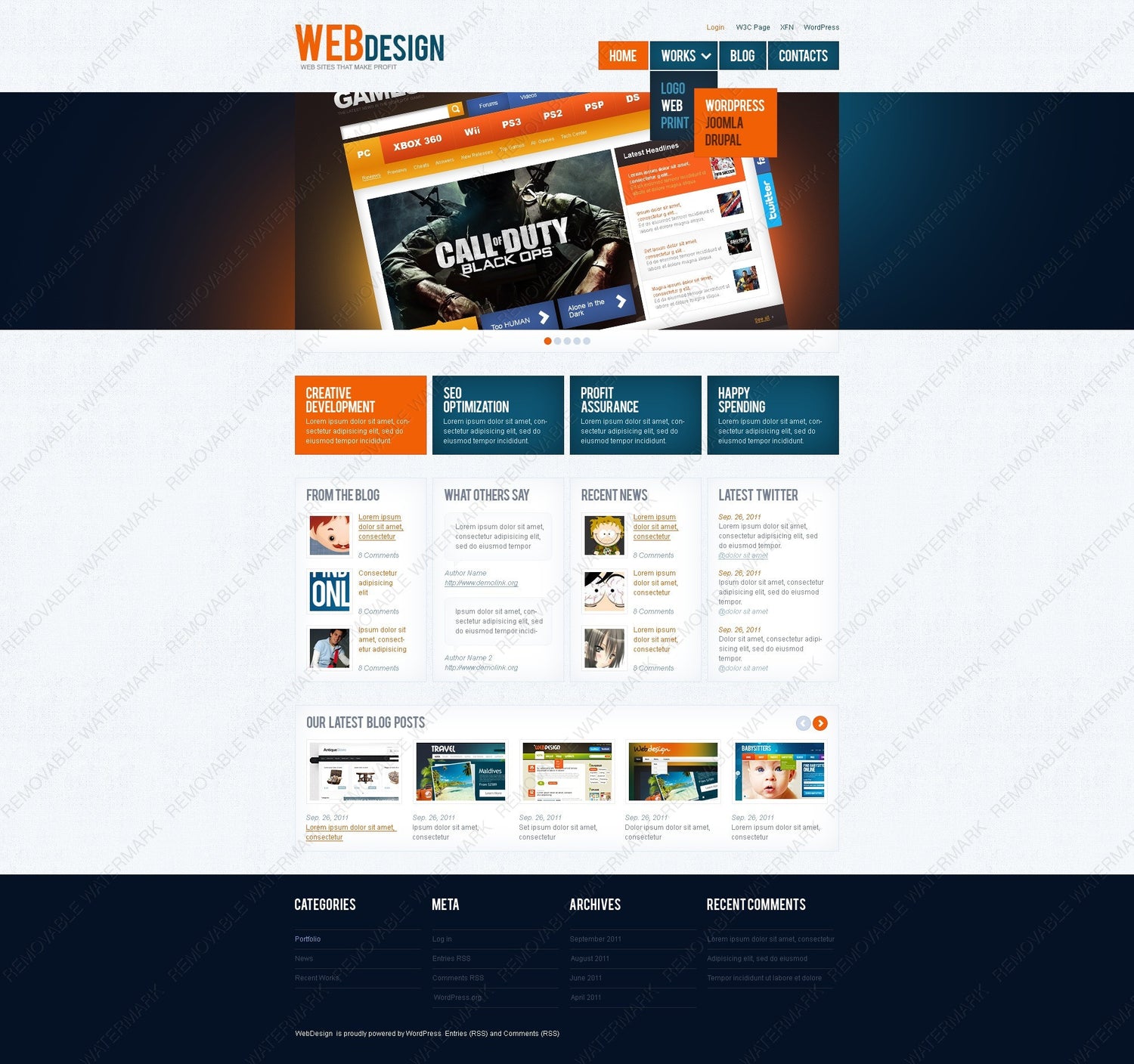 WordPress Themes - GoWebBaby.Com