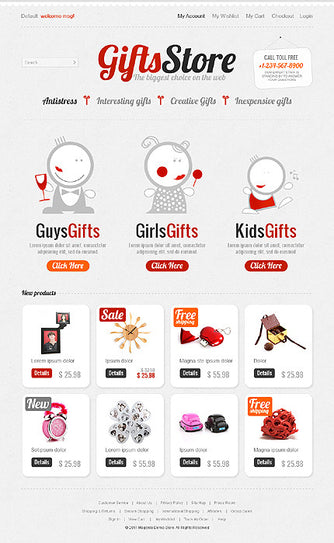 Magento Themes - GoWebBaby.Com