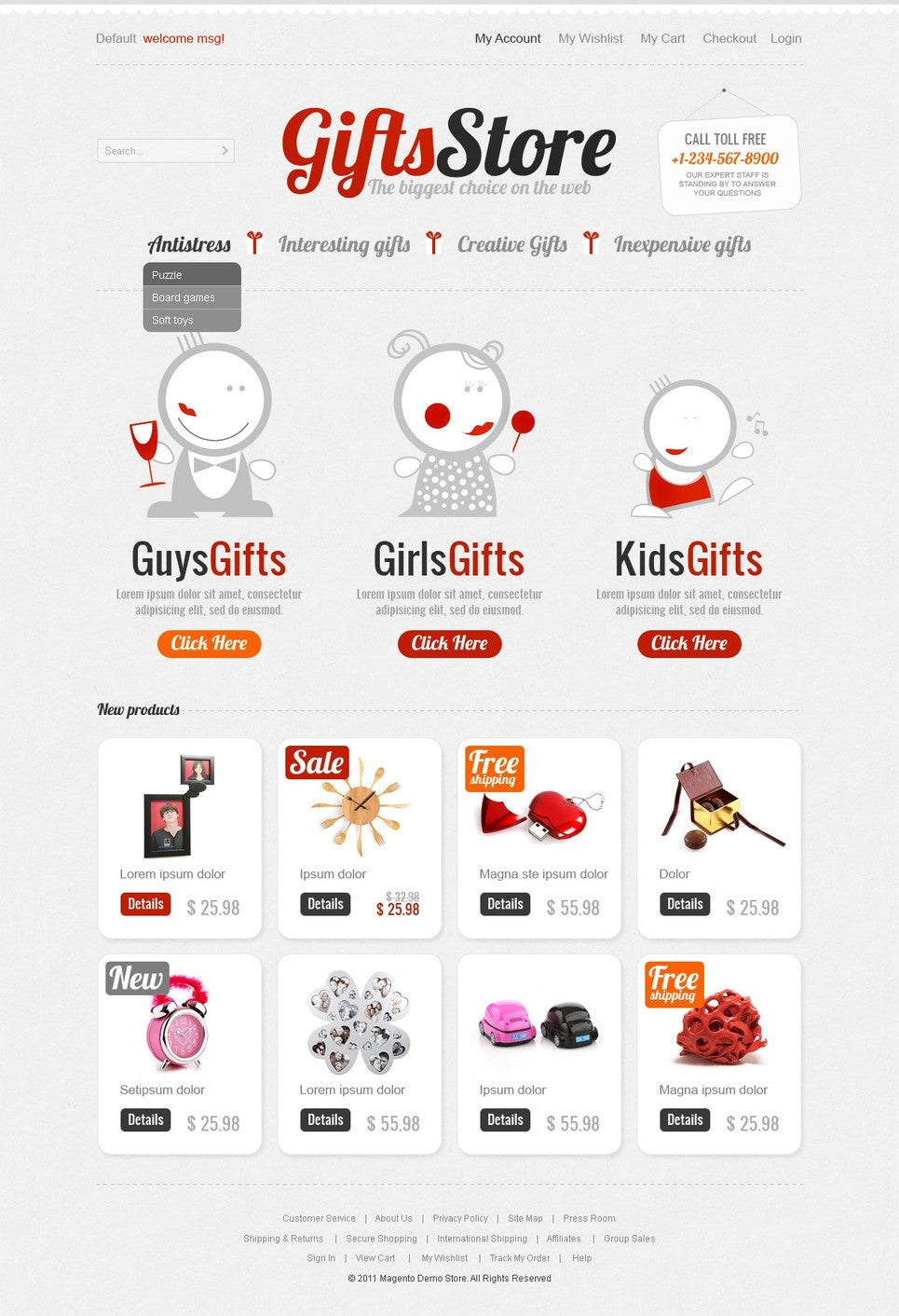 Magento Themes - GoWebBaby.Com