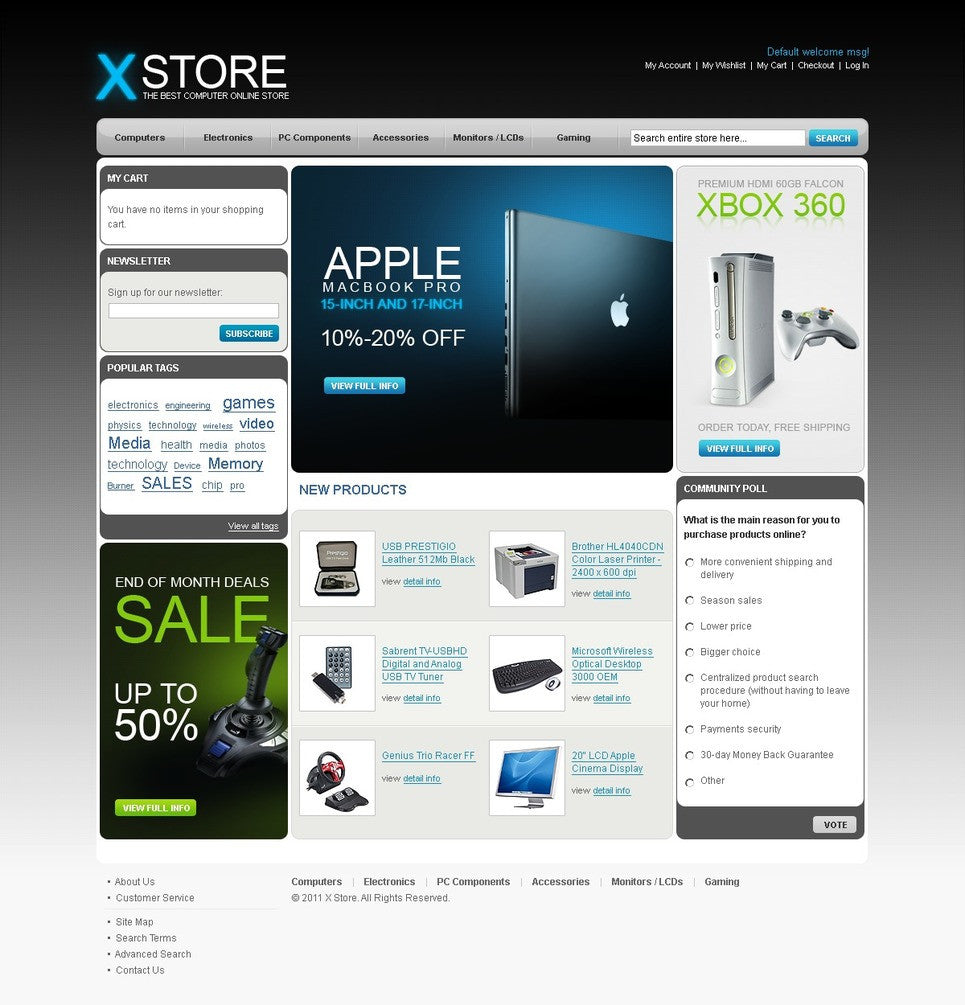 Magento Themes - GoWebBaby.Com
