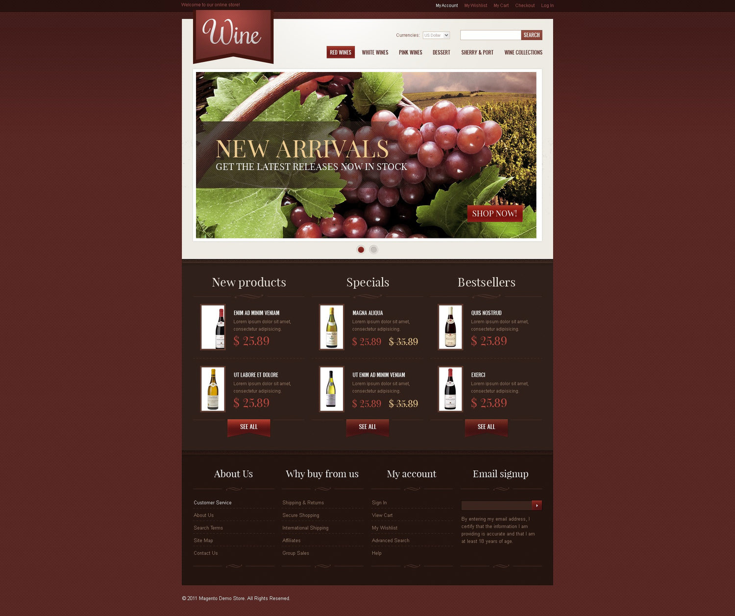 Magento Themes - GoWebBaby.Com