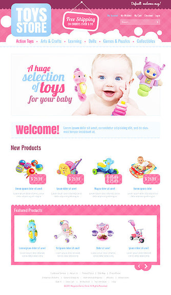 Magento Themes - GoWebBaby.Com