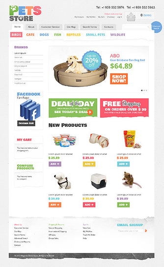 Magento Themes - GoWebBaby.Com