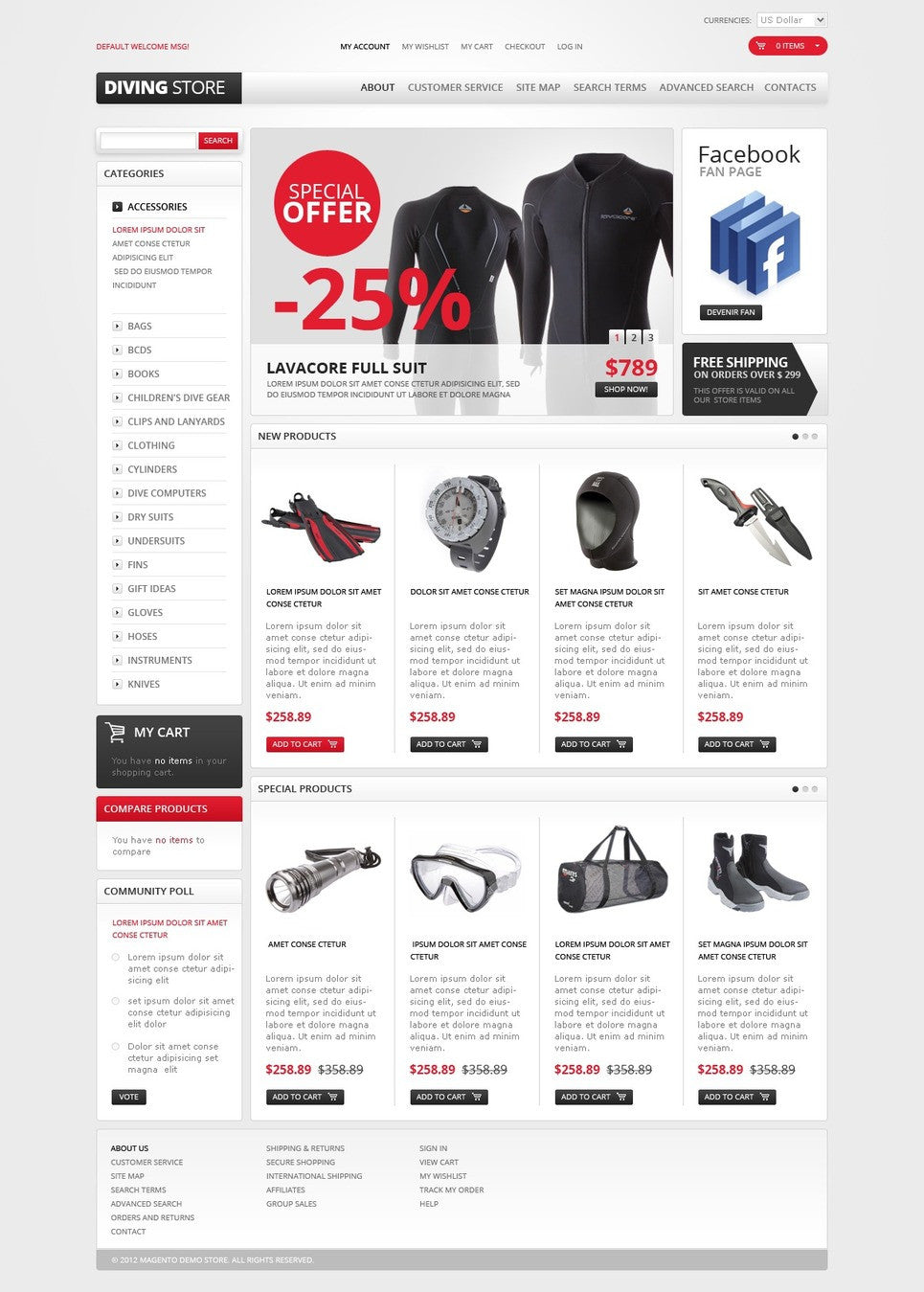 Magento Themes - GoWebBaby.Com
