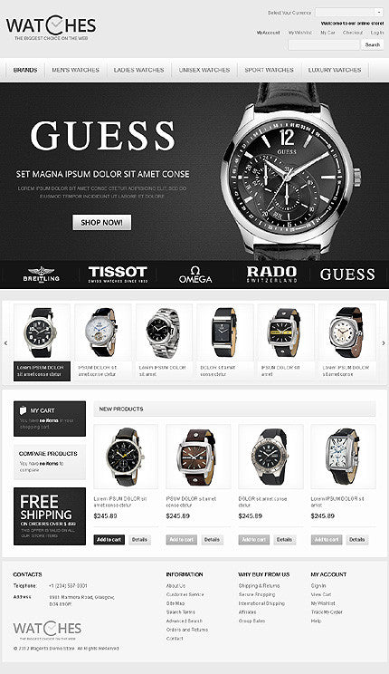 Magento Themes - GoWebBaby.Com