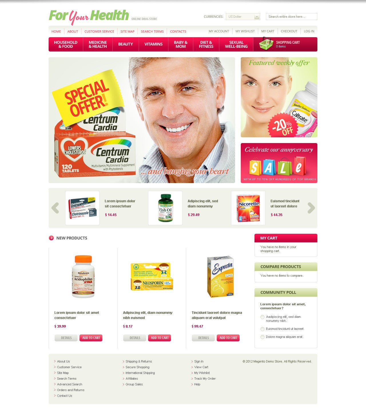 Magento Themes - GoWebBaby.Com