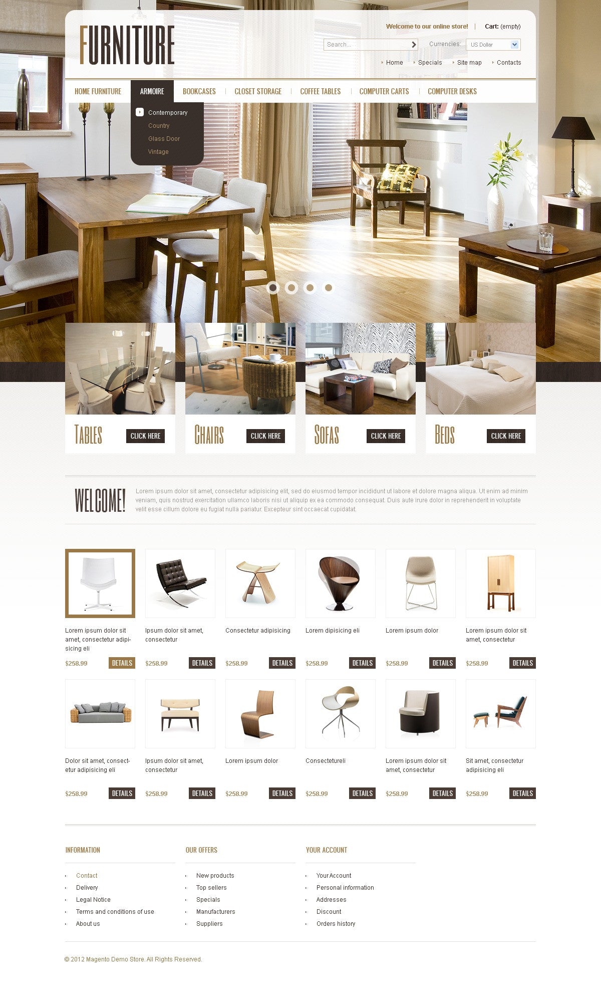 Magento Themes - GoWebBaby.Com