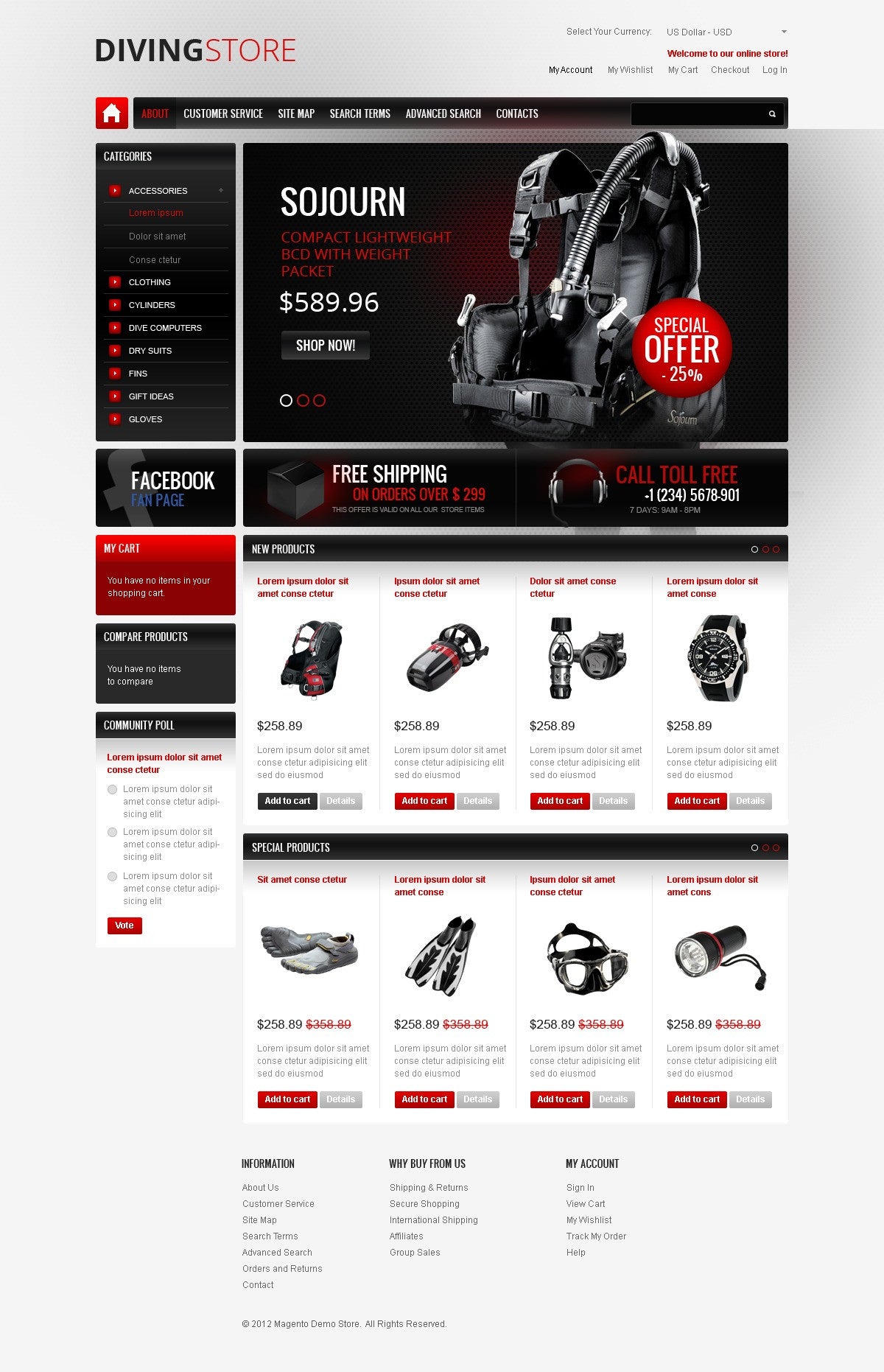 Magento Themes - GoWebBaby.Com