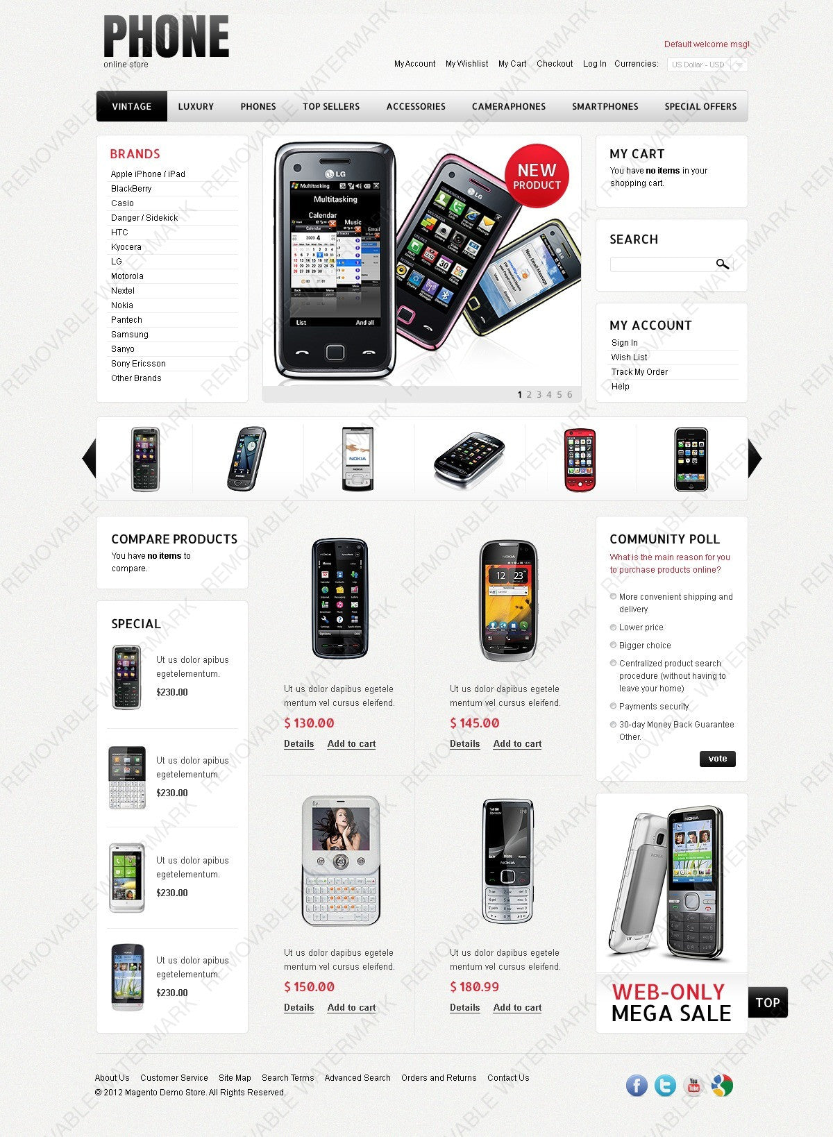 Magento Themes - GoWebBaby.Com