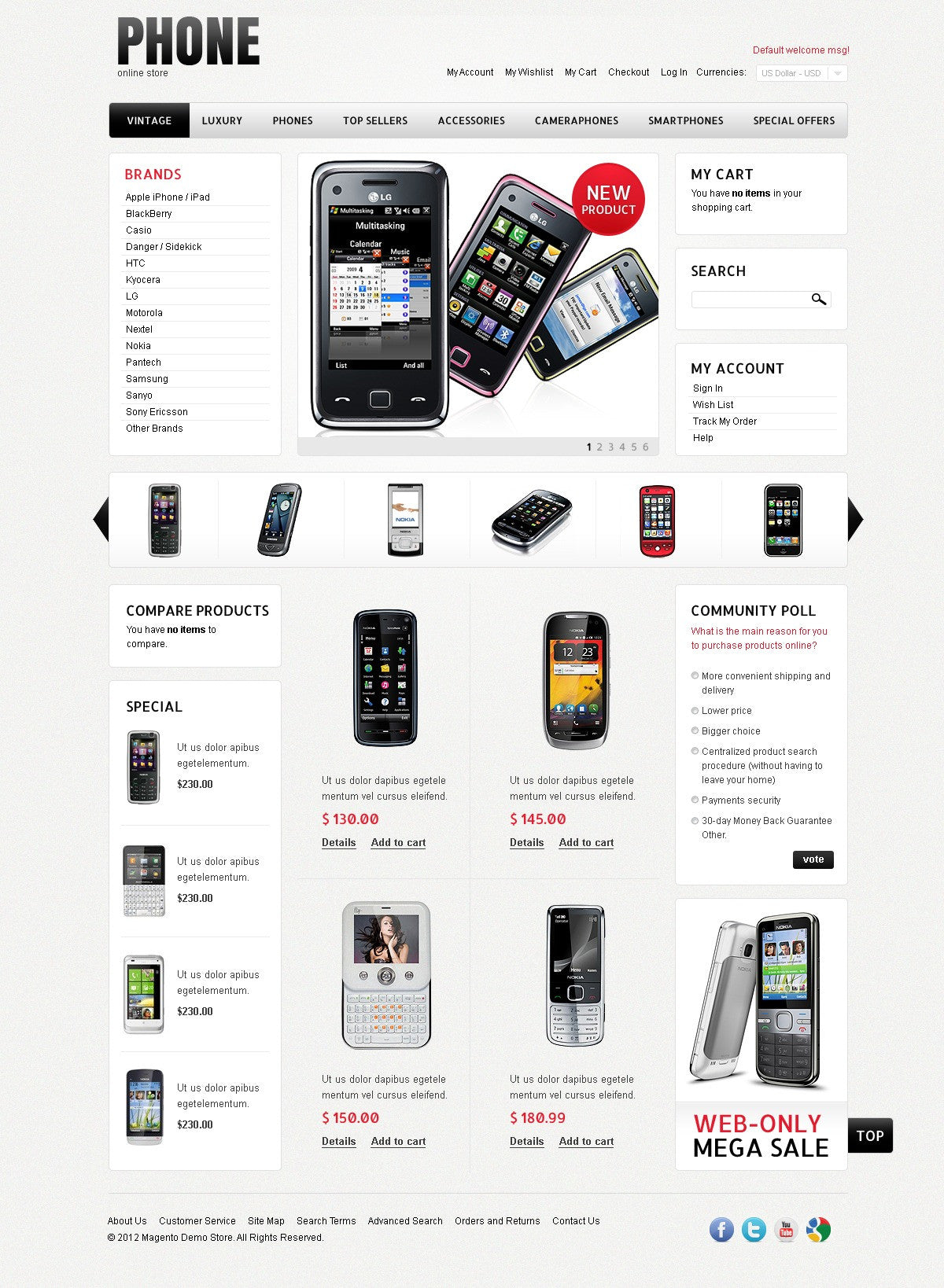 Magento Themes - GoWebBaby.Com