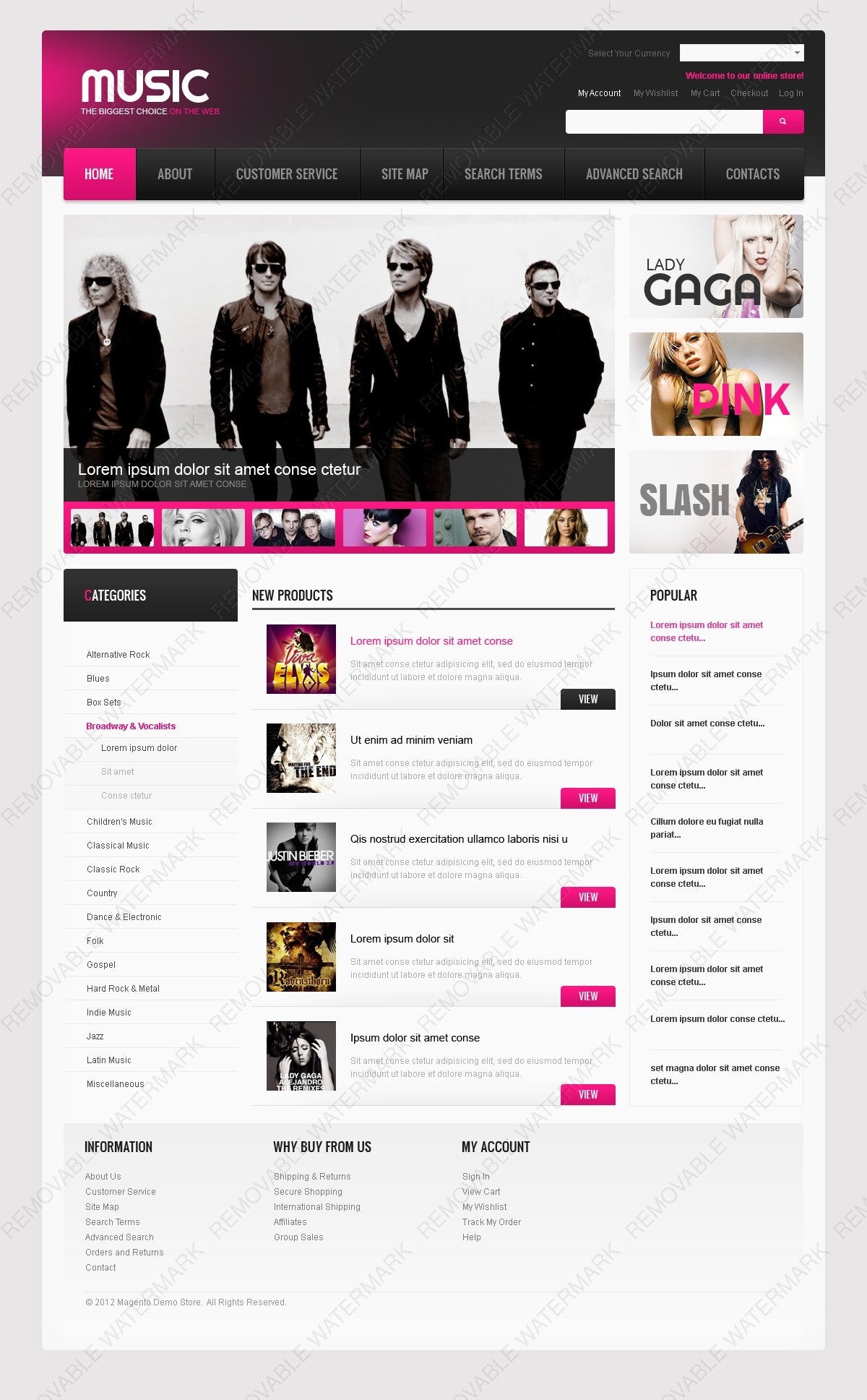 Magento Themes - GoWebBaby.Com