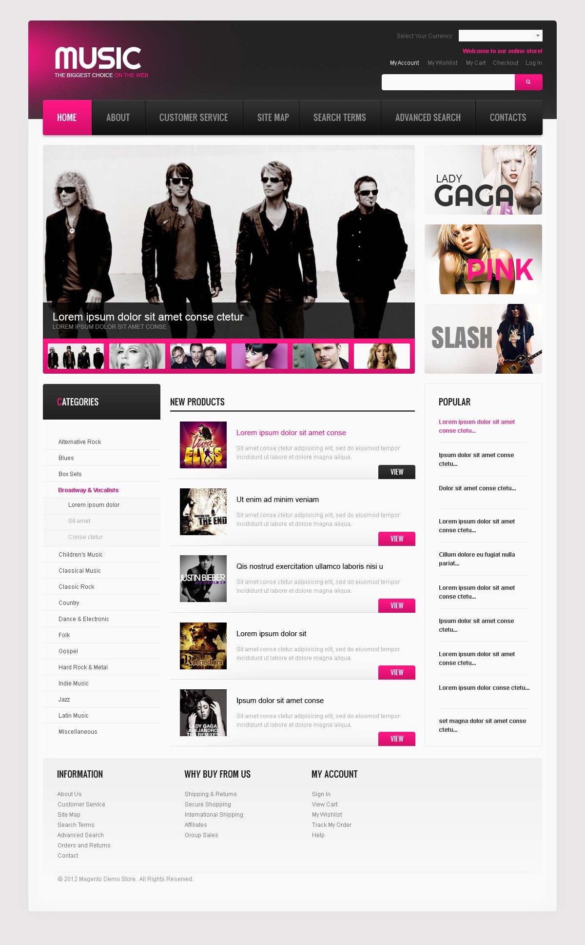 Magento Themes - GoWebBaby.Com