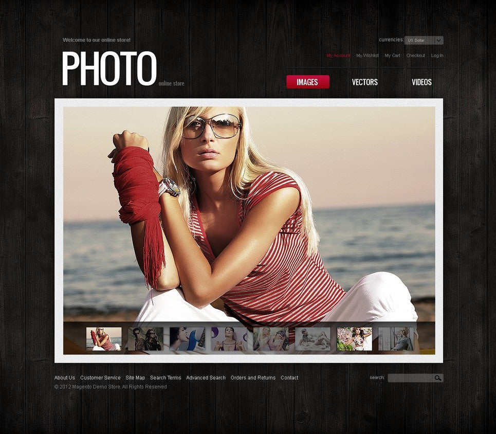 Photography Magento Website Design - GoWebBaby.Com