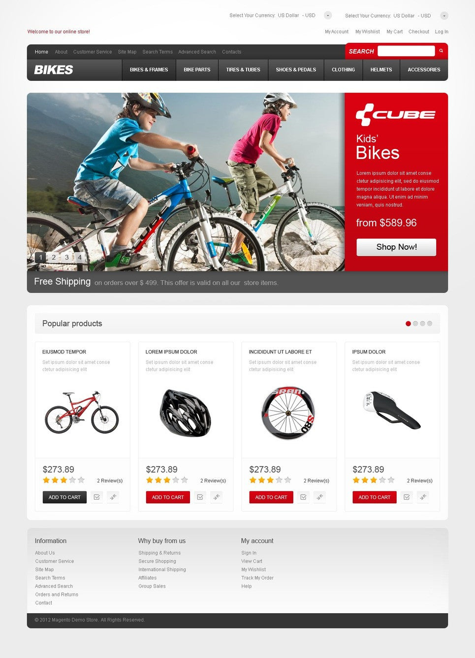 Magento Themes - GoWebBaby.Com