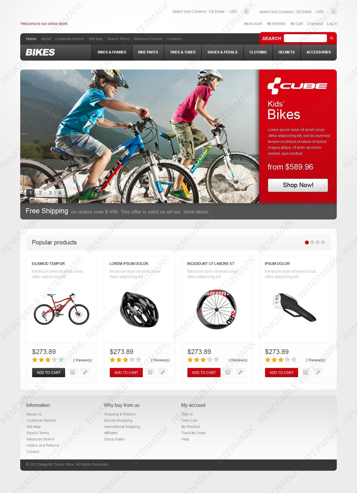 Magento Themes - GoWebBaby.Com