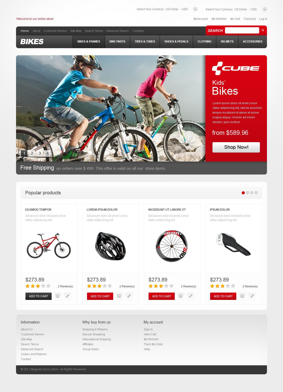 Magento Themes - GoWebBaby.Com