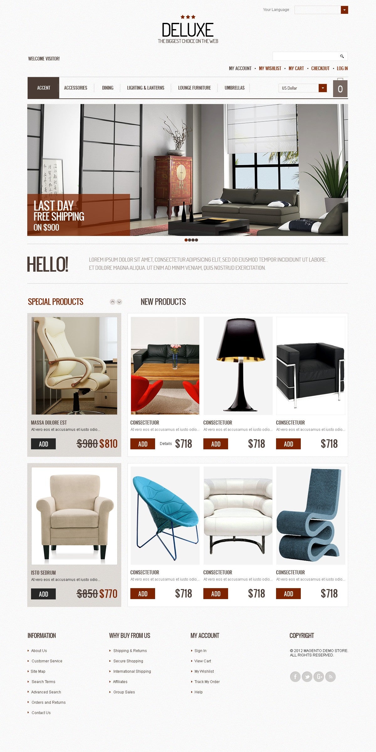 Magento Themes - GoWebBaby.Com