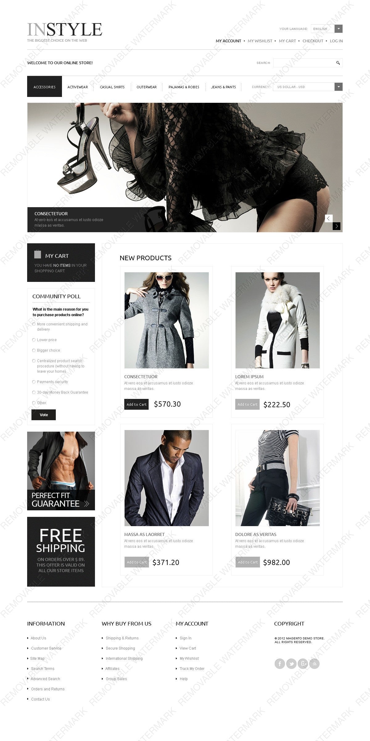 Magento Themes - GoWebBaby.Com