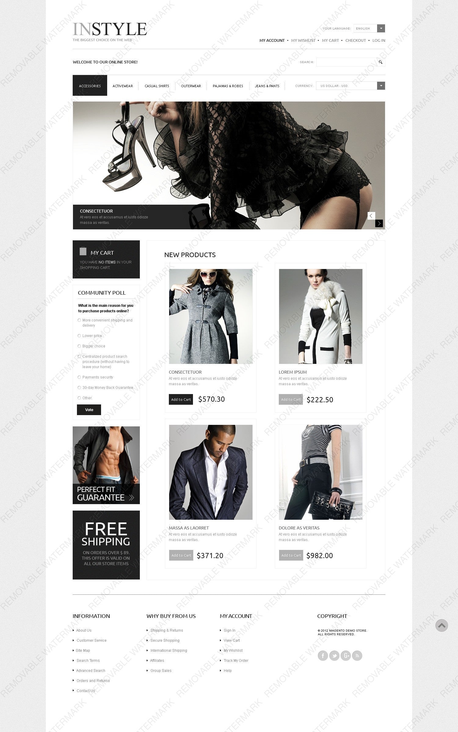 Magento Themes - GoWebBaby.Com