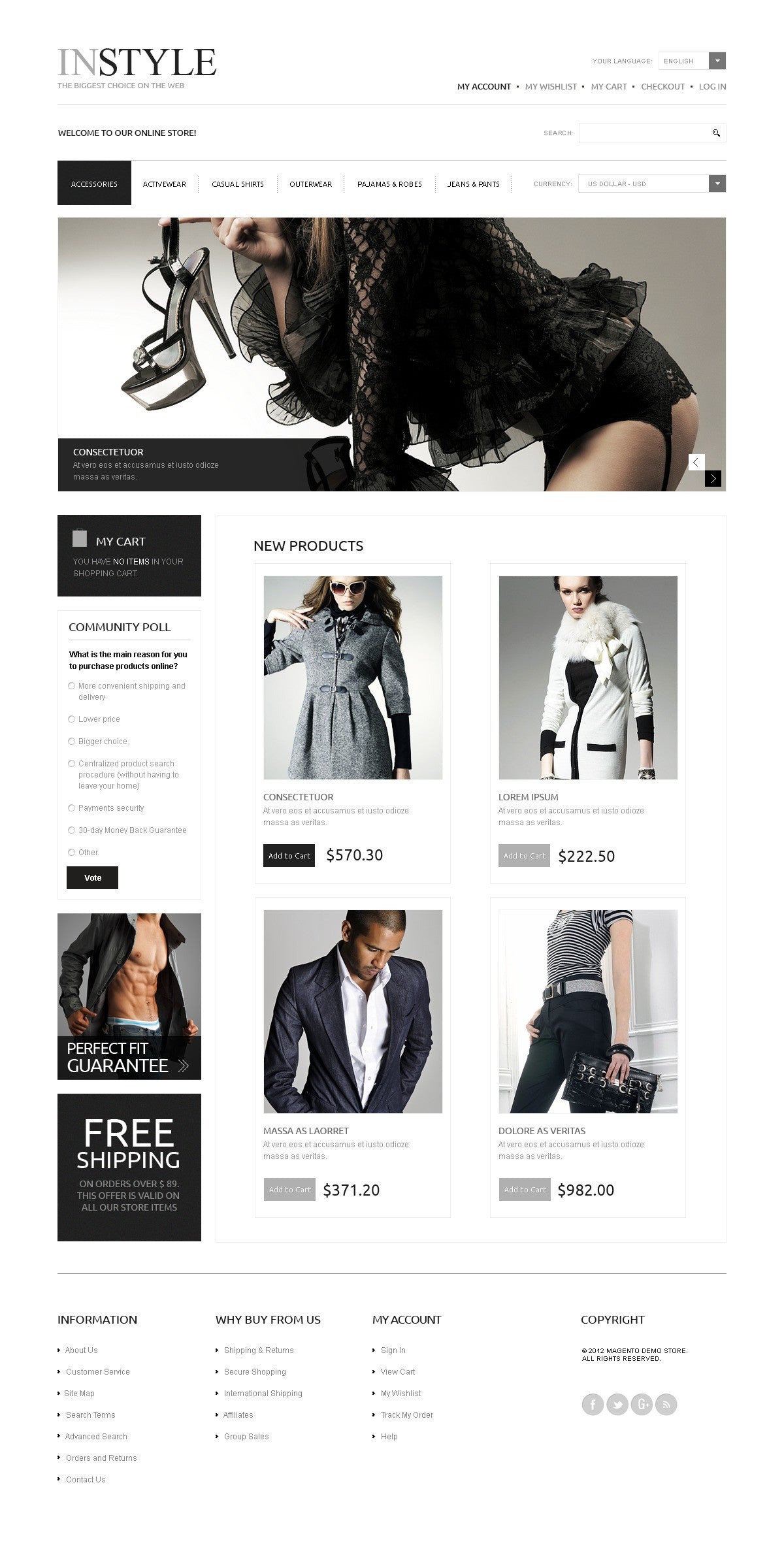 Magento Themes - GoWebBaby.Com