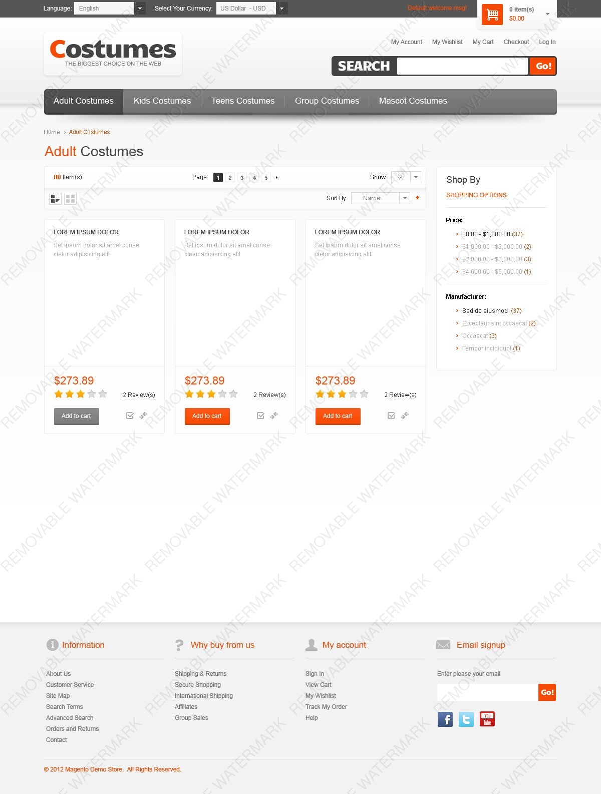 Magento Themes - GoWebBaby.Com